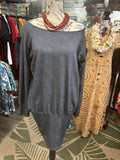 Charcoal knit dress