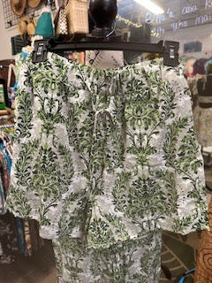 Floral kimono short set