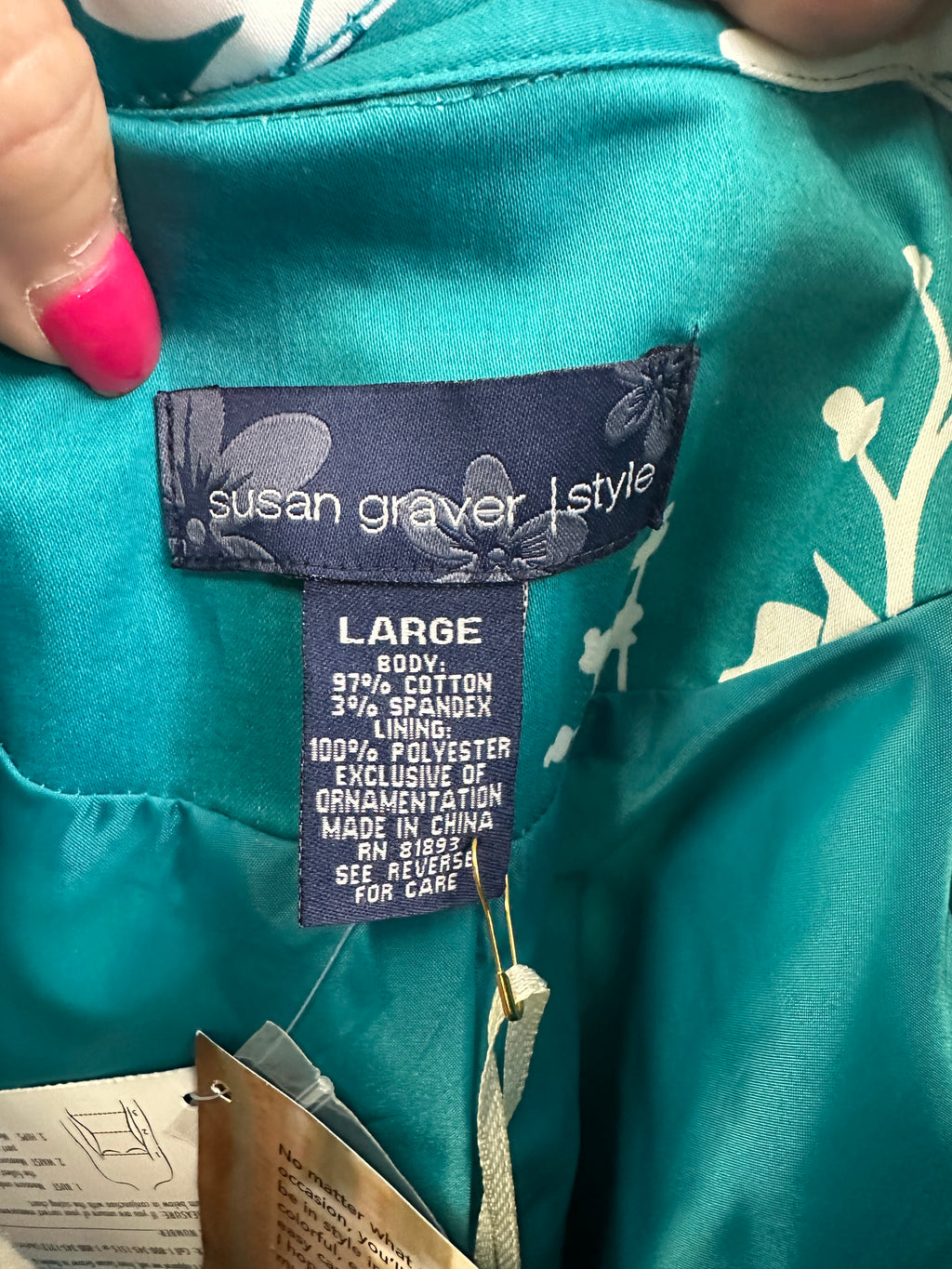 Teal jacket and tank