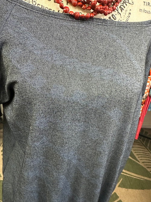 Charcoal knit dress