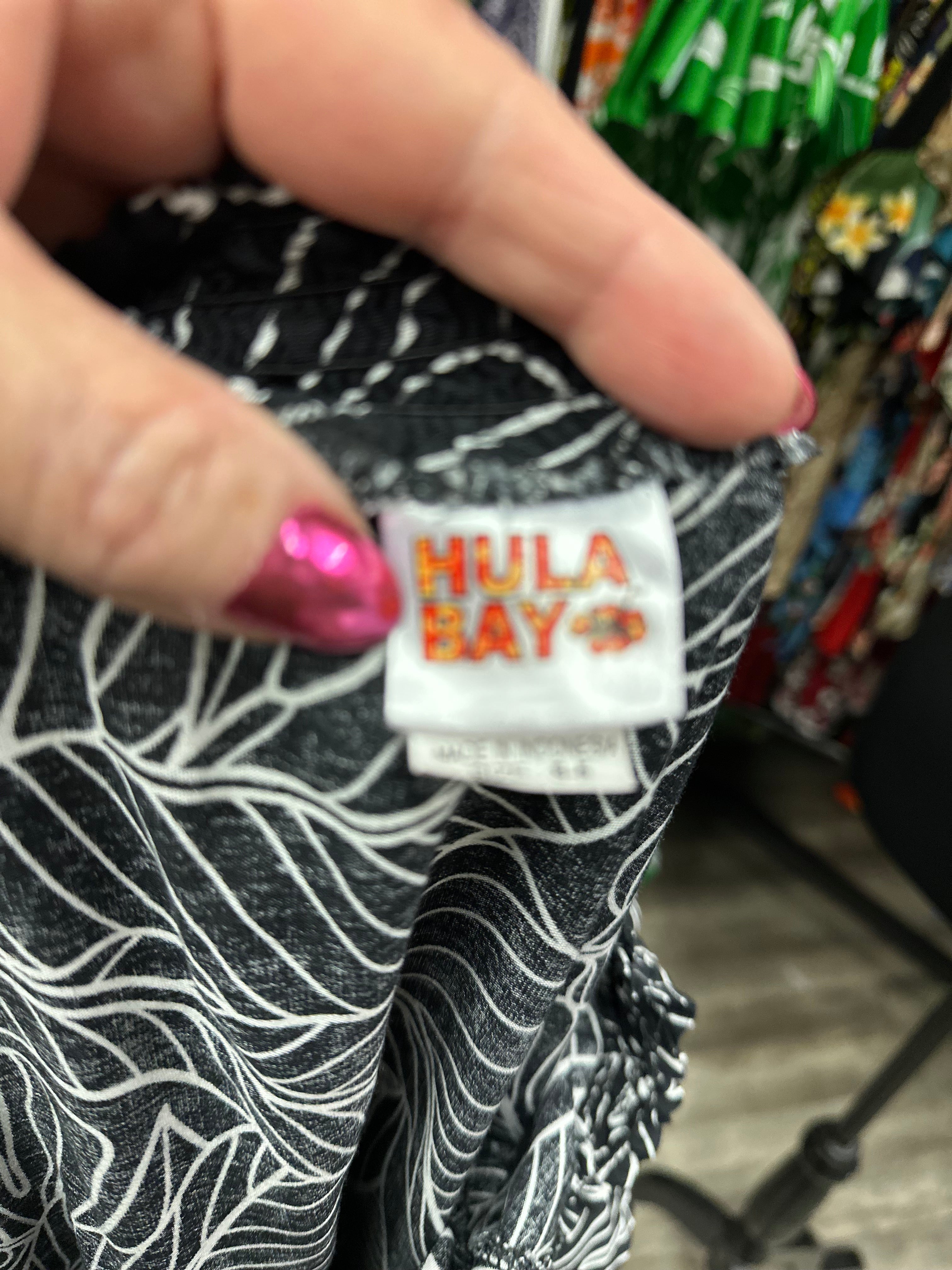 Hula Bay black rayon short sleeve